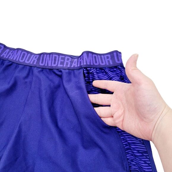 2/$20 Y2K Under Armour Purple Shorts Pants Size: M - Picture 3 of 7